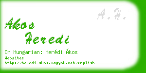 akos heredi business card